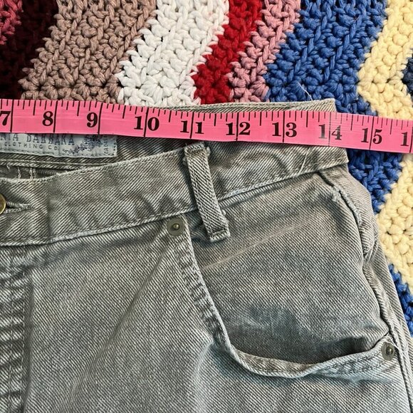 Vintage Santa Barbara Jeans Womens 13 Gray High Rise 90s Mom Jeans Denim - Picture 5 of 9